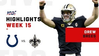 Every Pass from Drew Brees' Record Setting Night (29/30) | NFL 2019 Highlights