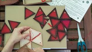 Garblag assembling the D20 Dice Bag from The Thornless Rose!