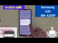 How to Enable USB debugging on Samsung A20 SM-A205F enable adb