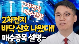 2차전지, 바닥신호나왔다!매수전략설명