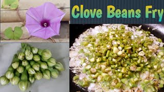 కేరళ కూరగాయతో ఆంధ్ర వంటకం|How to grow Clove beans plant|Clove bean Harvesting|Clove beans fry|recipe