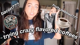 Trying Weird Flavored Coffees / Bones Coffee Review