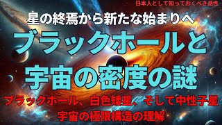 ブラックホールと宇宙の密度の謎：星の終焉から新たな始まりへ(The Mysteries of Black Holes and Cosmic Density),#理論,310