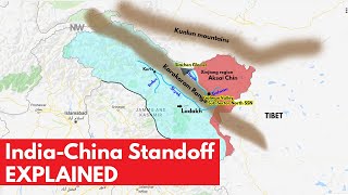 Explaining the India China Standoff / border fight in Ladakh through Map