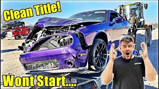 I Bought A 2019 Dodge Challenger Off the salvage auction That No One Wanted!