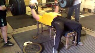 215kg/474lbs bench press RAW touch \u0026go