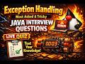 Java Interview Questions: Exception Handling Interview Tips 🔥 99% Developers FAIL 😱
