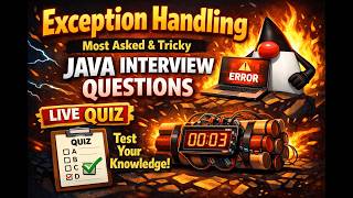 Java Interview Questions: Exception Handling Interview Tips 🔥 99% Developers FAIL 😱