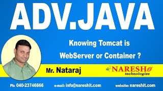 Knowing Tomcat is WebServer or Container | Advanced Java Tutorial | Mr.Nataraj | Mr.Nataraj