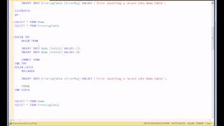 Error handling in SQL Server - Try catch block and @@error