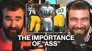 Jason and Travis react to hilarious coaches' quotes about scouting NFL players' butts
