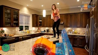 Nerf War: BOY vs GIRL | First Person Shooter in 4K!