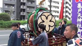 亀戸天神例大祭2016 本社神輿渡御01【江東橋一丁目】