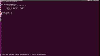 python2 function def with multiple inputs bug hunting, NameError: name is not defined
