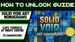 Solid Void Art Nonograms - Café Terrace at Night (10x10) Achievement Guide