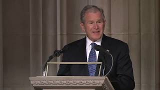 George W Bush full eulogy at George HW Bush funeral [FULL ]