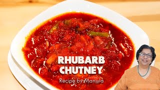 Rhubarb Chutney Recipe |  Rhubarb Chutney Spicy | Rhubarb Chutney | Sweet and Sour Rhubarb Chutney