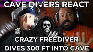CRAZY FREEDIVER DIVES 300 FT INTO CAVE