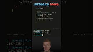 Preventing The Integer Overflow #java #shorts #coding #airhacks