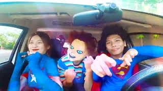 Team Superheroes, Deadpool Dancing In The Car - BigGreenTV