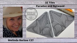 3Z with Paradox and Betweed Tangle Art Lesson #495