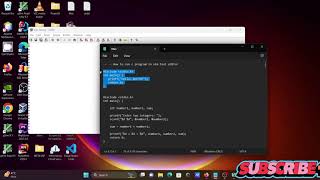 How to write C Program in Vim
