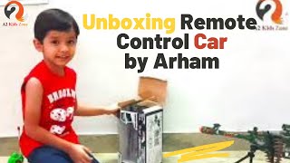 Remote Control Car - Rc Car Unboxing & testing with remote control For kids by Arham