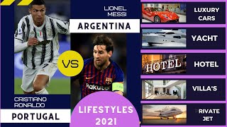 Ronaldo | Messi’s Incredible Lifestyles, Luxurious Homes, Cars,2021 But who is living The best life?