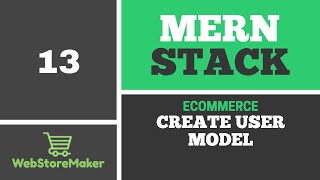 [13] Create User model for database - Ecommerce Tutorial using MERN Stack