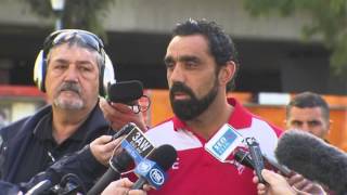 Adam Goodes' response to the racism incident against Collingwood R9 2013