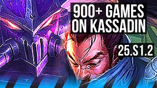 KASSADIN vs YASUO (MID) | 900+ games | BR Grandmaster | 25.S1.2