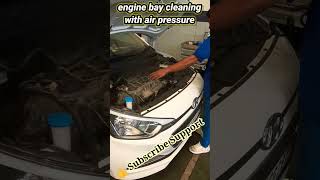 Hyundai Elite I 20 Engine bay air pressure dry cleaning #shorts