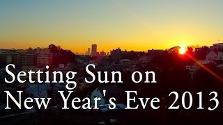 【TimeLapse】Sunset The Last Day of 2013 【微速度撮影】2013大晦日の夕日