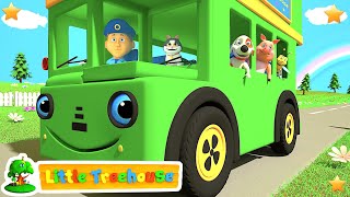 Green Wheels on the Bus | Kindergarten Nursery Rhymes & Songs for Kids Green Wheels on the Bus | Kindergarten Nursery Rhymes & Songs for Kids