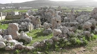 Malta. Ta Hagrat temple 2014. Magarr. Bygget  år 3600 før vor tidsregning.