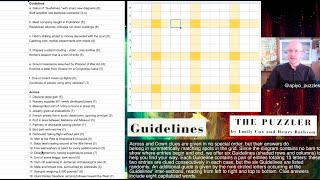 Guidelines - a variety cryptic crossword from Emily Cox and Henry Rathvon