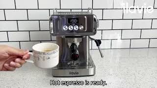 How to Make Hot Espresso with ILAVIE Espresso Machine K3 EM3029?