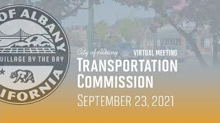 Transportation Commission - Sept. 23, 2021