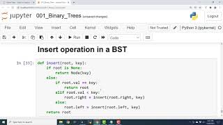 EP009 - Python Binary Tree - Insert in a BST