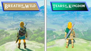 Zelda Tears of the Kingdom VS Breath of the Wild | Graphics & Framerate Comparis