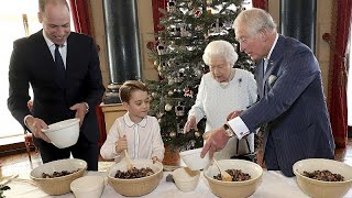 Queen and her heirs bake festive treats together