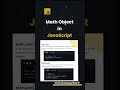 JavaScript Math Object: Math.ceil() & Math.pow() Explained! 🎥 #CodingShorts #JavaScript #LearnToCode