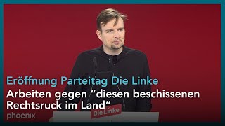 Parteitag Die Linke: Eröffnungsrede von Janis Ehling (Bundesgeschäftsführer) | 18.01.25