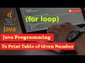 Java Program to make Multiplication Table by using For Loop || console bee #javaprogramming #java