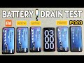 Note 10 Pro Max vs Realme 8 Pro vs Realme 7 Pro vs Realme X7 5G vs POCO Full Battery Drain Test!