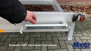 Anssems AMT steunpoot kantelbaar 425mm | Masta Aanhangwagens | Masta.nl