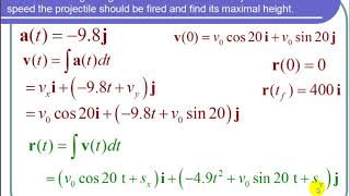 Finding the Initial Speed and Maximum Height of a Projectile