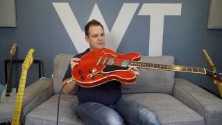 LIVE: Eastman T386 (ES-335 style guitar) unboxing and initial impressions