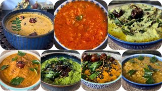 🙌இனி சட்னி பிரச்சினை இல்லை | 7 நாட்களில் 7 விதமான சட்னி ரெடி | 7 chutneys for 7 days #easycooking