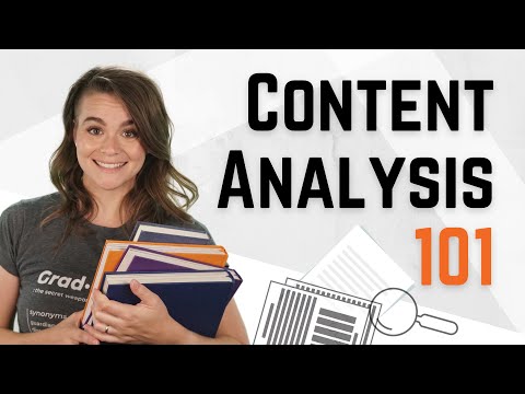 What are the two types of content analysis?